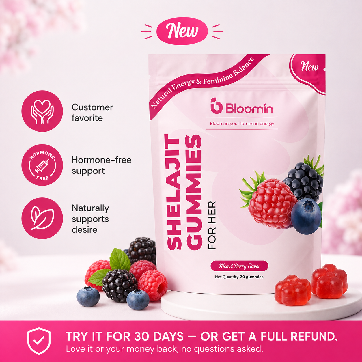 Bloomin Shelajit Gummies